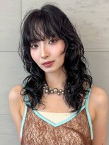 アルバム 池袋(ALBUM)&nbsp;顔周りレイヤーグレージュ韓国ヘアミディアム_F41121