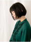 肩上ボブ大人可愛いボブひし形ボブアッシュベージュ