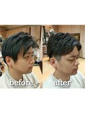 【茨木市】大人男性 直毛 改善 ニュアンスパーマ