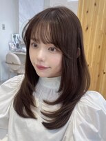 アフロートリノ(AFLOAT Leino)&nbsp;レイヤーカット　韓国前髪　韓国ヘア　顔周り　2wayバング