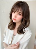 レイヤーカット /ワンホンレイヤー/ダークアッシュブラウン