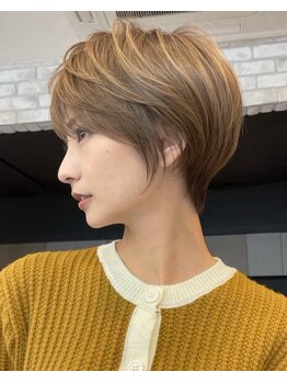 サンドナル 鹿児島天文館(sand NALU)の写真/圧倒的高技術の神技カットで魅せる*黄金比に基づいた美しい大人ショート[鹿児島天文館/ショートボブ]