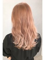 ヌイ 横浜(nui) ピンクベージュ_ブランジュダブルバングネイビーカラー