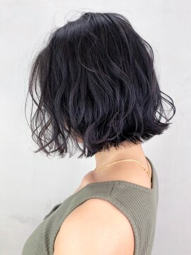 アイティー バイ アルバム 中野店(IT by ALBUM) 切りっぱなしボブ_グレージュカラー_ba292692