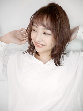 シュシュ(shushu) 大人の前髪外ハネボブ　【有海一生】 髪質改善 カット