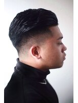 オムヘアー (HOMME HAIR) 【HOMME HAIR 稲田】 サイドパート フェード スタイル