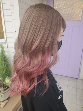 リミックス ヘアー(RE MIX HAIR) ハイトーンインナーカラー