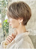 襟足スッキリショートレイヤー/大人ショート/表参道/30代40代