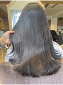 【韓国ヘアー】ブリーチなしのシアーグレージュ