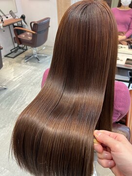 アディクト 東陽町西口(addict) 髪質改善で大人上品なツヤ髪に＿ベージュ＿ロングヘア［東陽町］