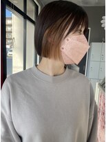 レド(LeDo)&nbsp;インナーベージュ×切りっぱなしボブ×透明感カラー【四日市】