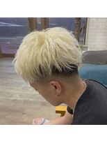 ココテラス(coco terrace)&nbsp;フェードアップバング/メンズハイトーン/ブリーチカラー