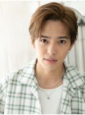 ハイトーンカラーでカジュアル王道メンズショートh札幌月寒