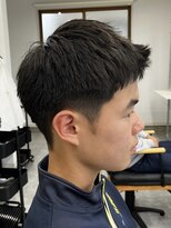 フゥ 宇都宮(FeU)&nbsp;ビジネスショートメンズマッシュツイストパーマツーブロック