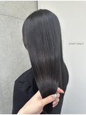 艶髪アッシュブラックカラー