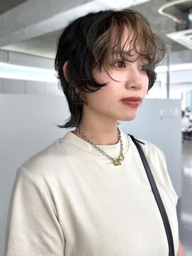 イロウ 天神大名店(IROW) ウルフショート フェイスフレーミング 前髪パーマ【天神大名】