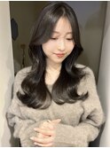 Olive beige×layer  cut