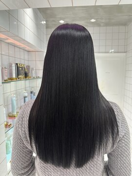 ロンドルーチェ 心斎橋(Lond luce) ダークアッシュ/ミディアムレイヤーカット［髪質改善/縮毛矯正］