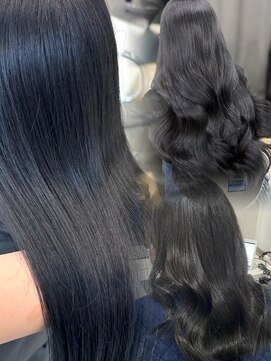 アイシー 表参道(ICY) 透明感艶カラーブルーブラックグレーアッシュ*RINA