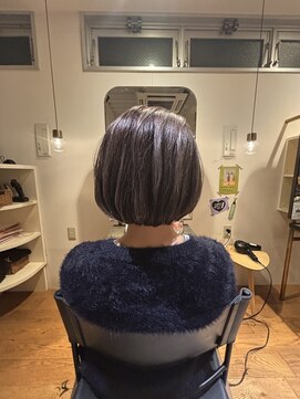 パプス ド コワフュール 川西能勢口店(Pap's de coiffeur) ハイライトデザインボブ