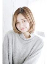 アウラ(Aula by marbles)&nbsp;ハイトーン/くすみベージュ/ワンレンボブ[横浜]