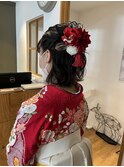 卒業式袴着付け　ヘアセット