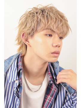 ポイントファイブバイソレイユ 豊橋駅前大通店(.5 by SOLEIL) ハイトーン無造作ウルフ