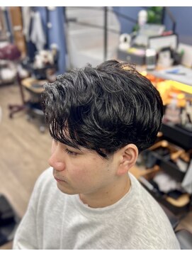 パール(PEARL) かきあげショート×ニュアンスパーマ