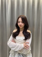 マティス ヘアー デザイン 蘇我店(matiz hair design) 赤み消し透明感ブラウン×顔周りレイヤーカット