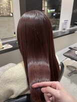 パウダーヘアー(powder hair) 艶髪ボルドーカラー
