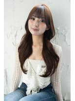 アルバム 新宿(ALBUM SHINJUKU)&nbsp;ロング前髪カット韓国ヘア顔周りレイヤー_F30802