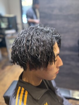 エクファフォーメン(EX-FA FOR MEN) サーフカール/スパイキーショート/ブルーブラック/瀬田