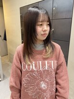 ヘアー アイス ルーチェ(HAIR ICI LUCE) レイヤーカット/インナーカラー/ミルクティーベージュ/大野