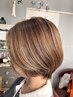 白髪ぼかしカラー+カット