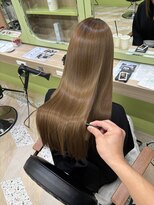 イオエ 西梅田(ioe)&nbsp;ブリーチなしカラー／髪質改善/ミルクティーベージュ/小顔へア