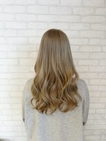 ビス ヘア アンド ビューティー 西新井店(Vis Hair&Beauty) 透明感カラーダブルカラーブリーチミルクティーベージュ