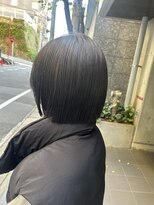 エマ 浦上駅前店(EMMA) ぱつっとボブ×暗めアッシュ