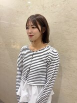 アクシス 栄ガスビル店(`AXIS) ミルクティーブロンド/ダークブルー/デジタルパーマ/名古屋栄