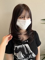 ベル 流山おおたかの森(BELLE) 顔周りレイヤー×透明感たっぷりチョコレートブラウン