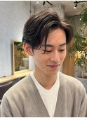 Men's_ミディアムショート_コンマヘア_毛流れ