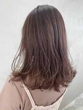 アルバム 銀座(ALBUM GINZA) グレージュロング_フォギーベージュウェーブパーマ_ba294892