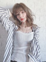 大人ホワイトアッシュ×透け感エアリーミディ