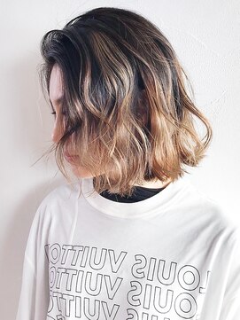 アイティー バイ アルバム 浦和店(IT by ALBUM) ハイライトグラデーション_ヘルシースタイル_ba290542