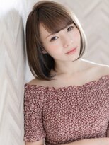 【ROMA】大人かわいいモカベージュ/愛され小顔ナチュラルボブ