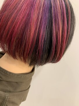 ヘアールームロッソ 白山店(HAIR ROOM ROSSO) オーロラカラー
