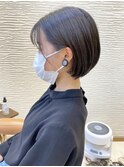【morio】札幌ボブ　シースルー耳掛け暗髪ボブ