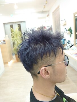 シルビジュー(Cills Bijou) ★メンズ美髪ショートブリーチonプラチナラベンダーカラー★