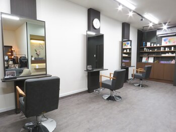 グリットヘアー(Grit hair)の写真/スタイリスト1名の完全マンツーマンサロン◆髪のお悩みなどが相談しやすい環境◎