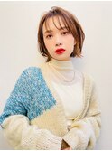 【LANY 横浜】ニュアンスボブ×オレンジベージュ