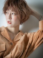 カバーヘア イヴ 戸頭店(COVER HAIR EVE) ビタミンカラーくせ毛風小顔束感ショート201u戸頭10代20代30代